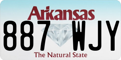 AR license plate 887WJY