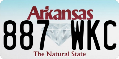 AR license plate 887WKC