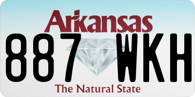 AR license plate 887WKH