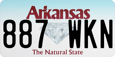 AR license plate 887WKN