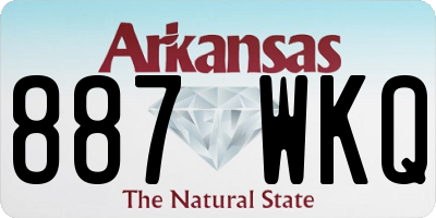 AR license plate 887WKQ