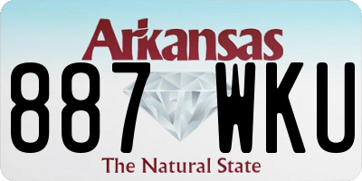 AR license plate 887WKU