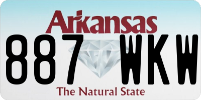 AR license plate 887WKW
