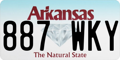 AR license plate 887WKY
