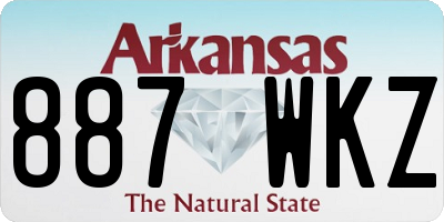 AR license plate 887WKZ