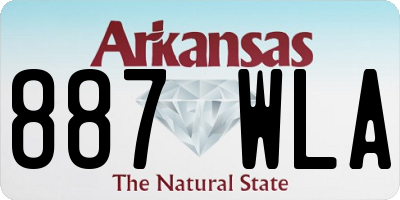 AR license plate 887WLA