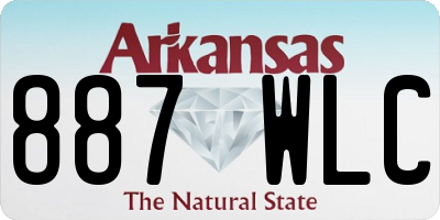 AR license plate 887WLC