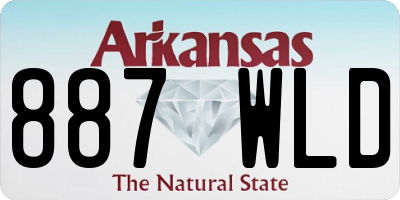 AR license plate 887WLD