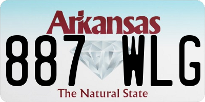 AR license plate 887WLG