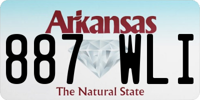 AR license plate 887WLI