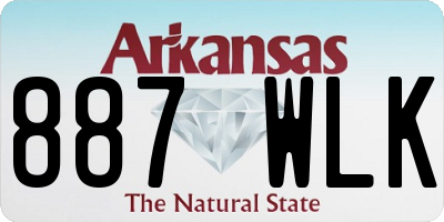 AR license plate 887WLK