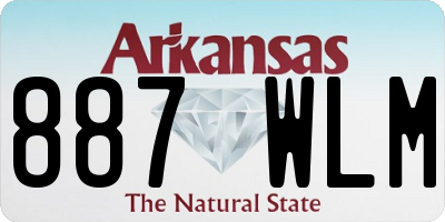 AR license plate 887WLM