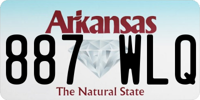 AR license plate 887WLQ