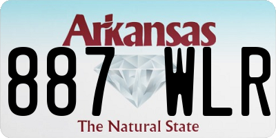 AR license plate 887WLR