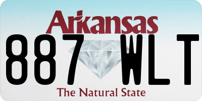 AR license plate 887WLT