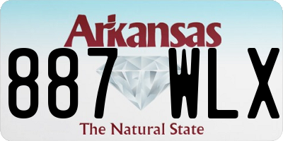AR license plate 887WLX