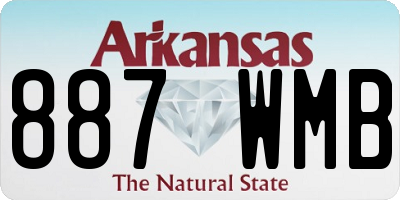 AR license plate 887WMB