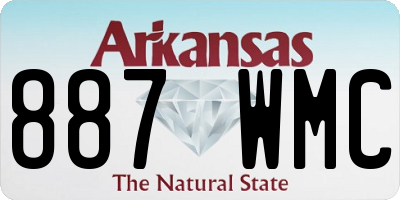 AR license plate 887WMC