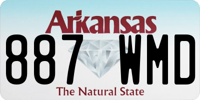 AR license plate 887WMD