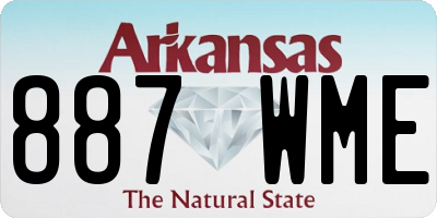 AR license plate 887WME