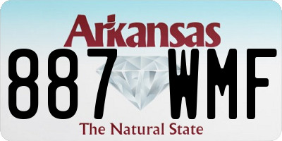 AR license plate 887WMF