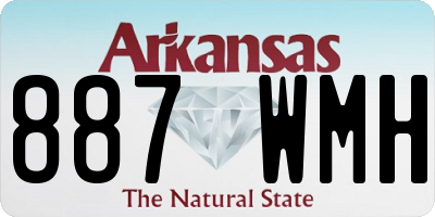 AR license plate 887WMH