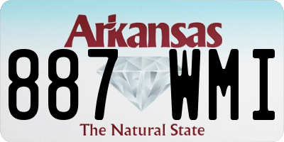 AR license plate 887WMI