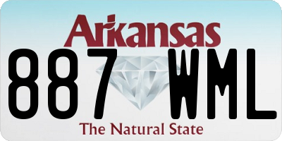 AR license plate 887WML