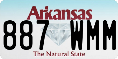 AR license plate 887WMM