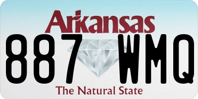 AR license plate 887WMQ