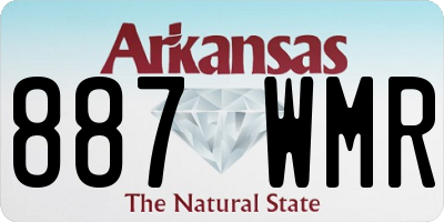 AR license plate 887WMR