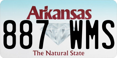 AR license plate 887WMS