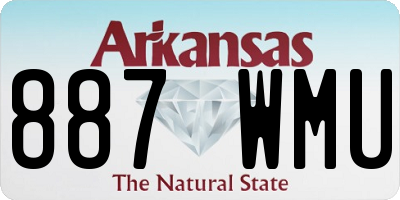 AR license plate 887WMU