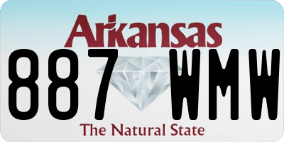 AR license plate 887WMW