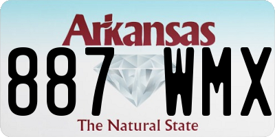 AR license plate 887WMX