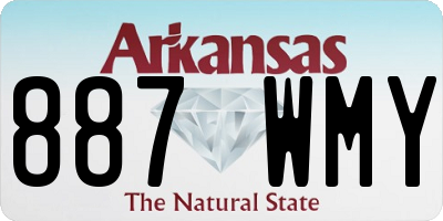 AR license plate 887WMY