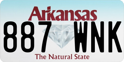 AR license plate 887WNK