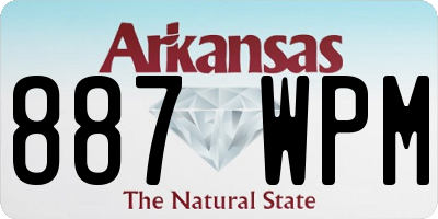 AR license plate 887WPM