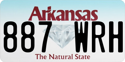 AR license plate 887WRH