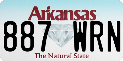 AR license plate 887WRN