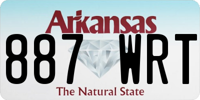AR license plate 887WRT