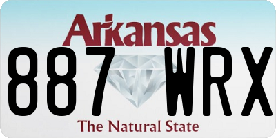 AR license plate 887WRX