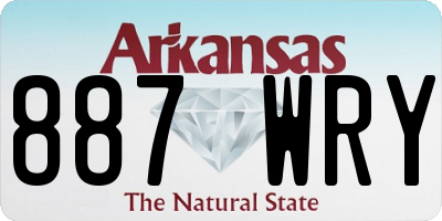 AR license plate 887WRY