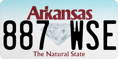 AR license plate 887WSE