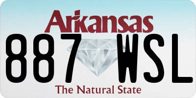 AR license plate 887WSL