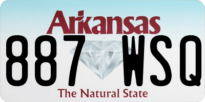 AR license plate 887WSQ