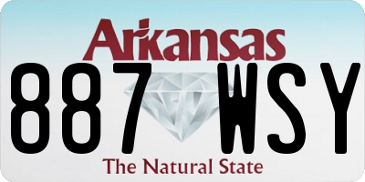 AR license plate 887WSY