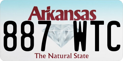 AR license plate 887WTC