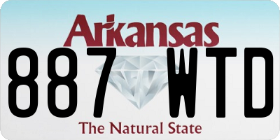AR license plate 887WTD