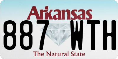 AR license plate 887WTH